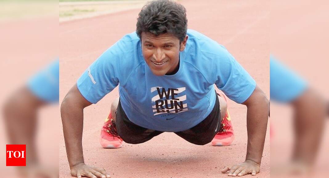 Puneeth Rajkumar runs the marathon in Bengaluru | Events Movie News ...