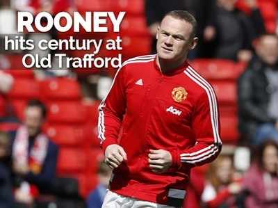 Infographic: Rooney hits century at Old Trafford