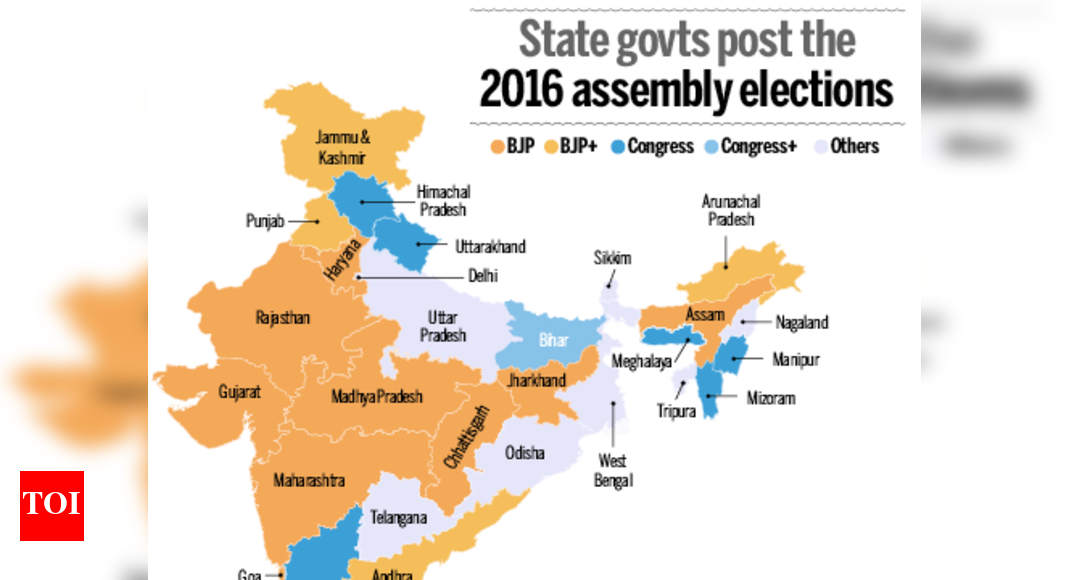 Bjp Vs Congress In 2014 & 2016 