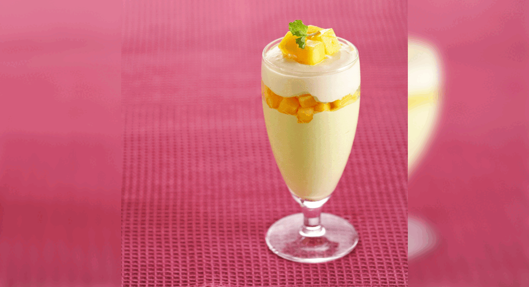 Eggless Mango Mousse Recipe: How to Make Eggless Mango Mousse Recipe | Homemade Eggless Mango Mousse