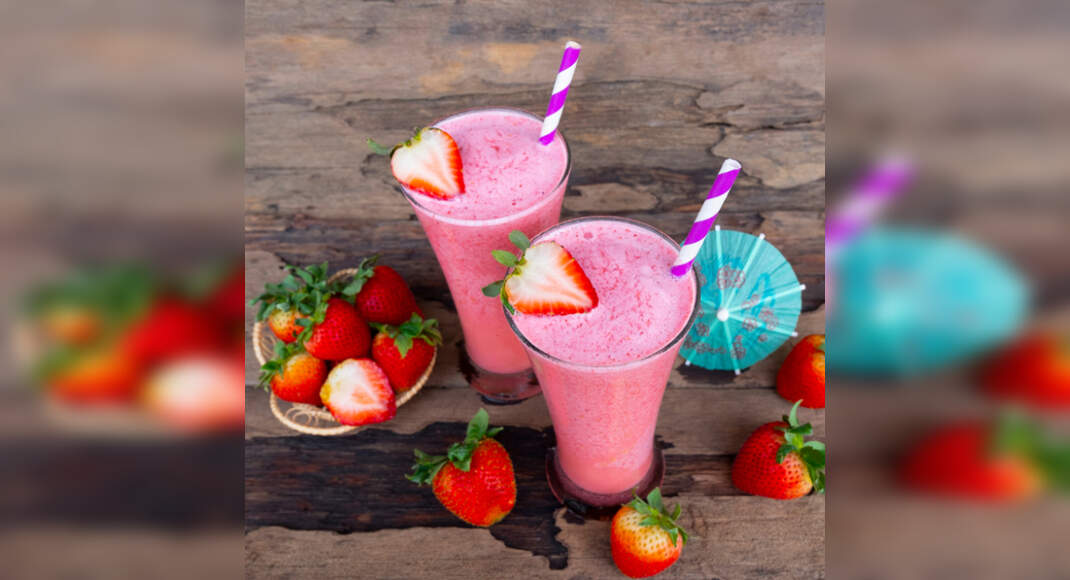 Strawberry Vanilla Yogurt Smoothie Recipe How to Make Strawberry