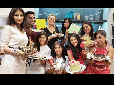 Mumbai’s most talented: Deepika Gehani (center with the ‘Times’ Guides), (L to R) Divya, Varun, Priyal, Thea, Abha, Priyanka, Neena and Roweena