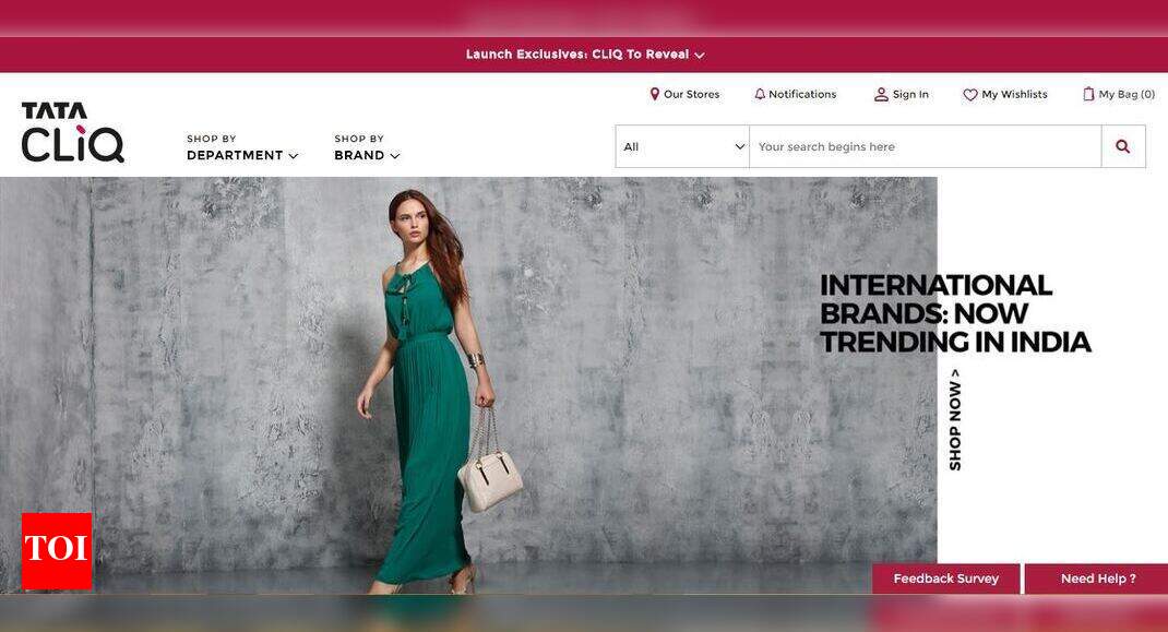 Tata Group: Tata Group enters e-commerce space with Tata Cliq - Times ...