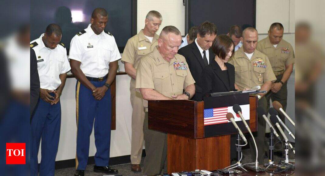 US military restricts troops after murder in Okinawa - Times of India