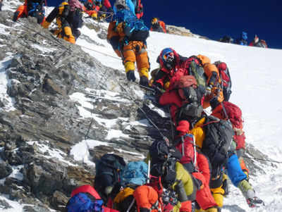 To Everest, via a ‘crowded highway’ | India News - Times of India