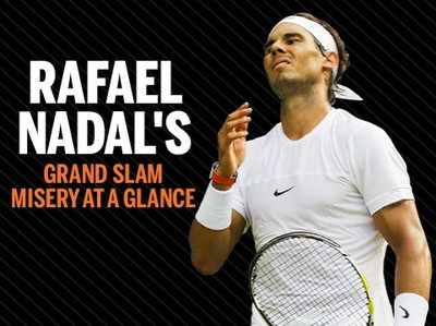Infographic: Rafael Nadal's Grand Slam misery at a glance