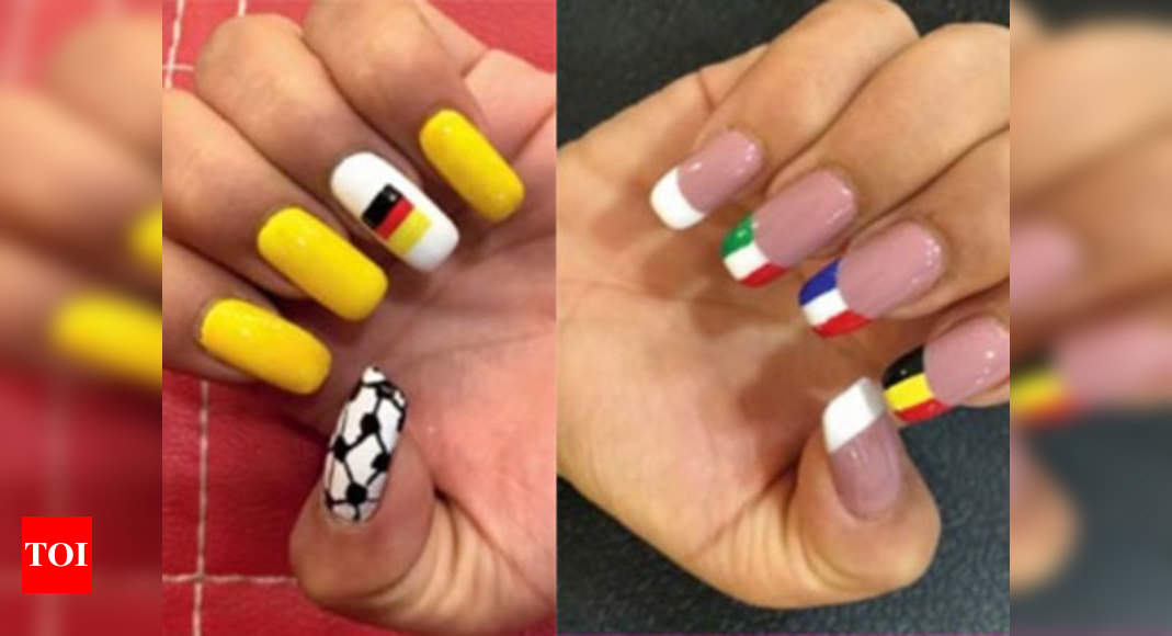 Indian Flag Nail Art