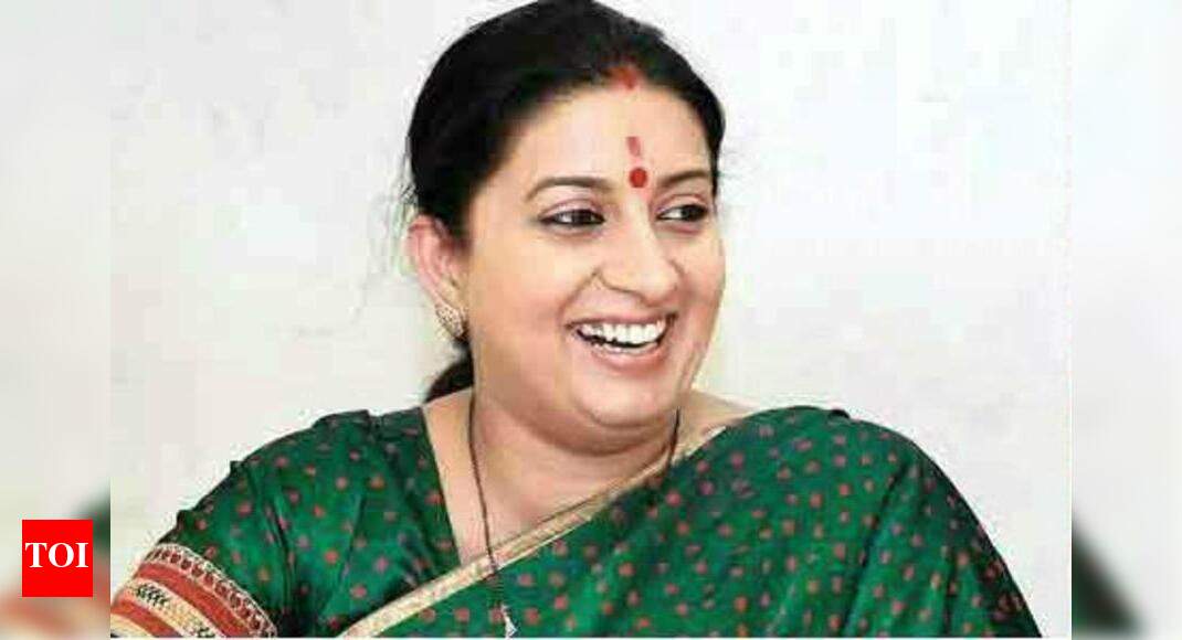 'Why zip it', says ‘Aunty National’ Smriti Irani | India News - Times ...