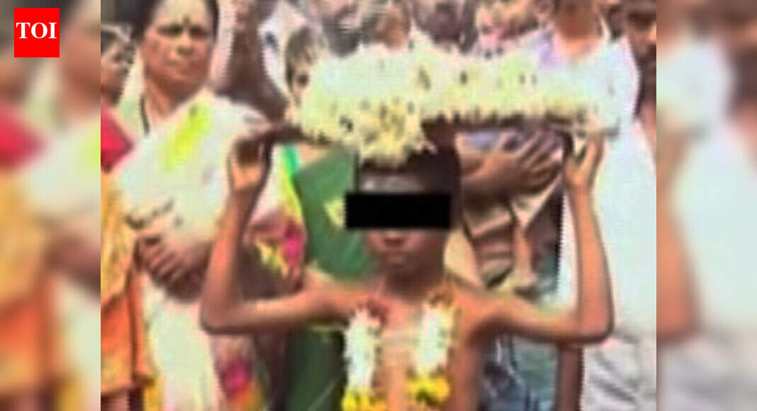 Bizarre! Boy paraded naked to please rain god in drought-hit village