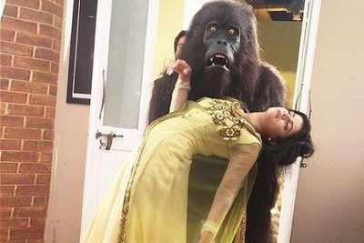 Gorilla in love with a TV actress of Thapki Pyar Ki