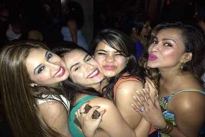 Vahbbiz Dorabjee parties the night away with friends
