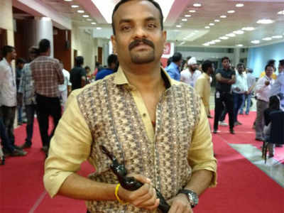 R S Vimal wins the Best Director award at 63rd Filmfare South