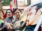 Political parties protest against Salman