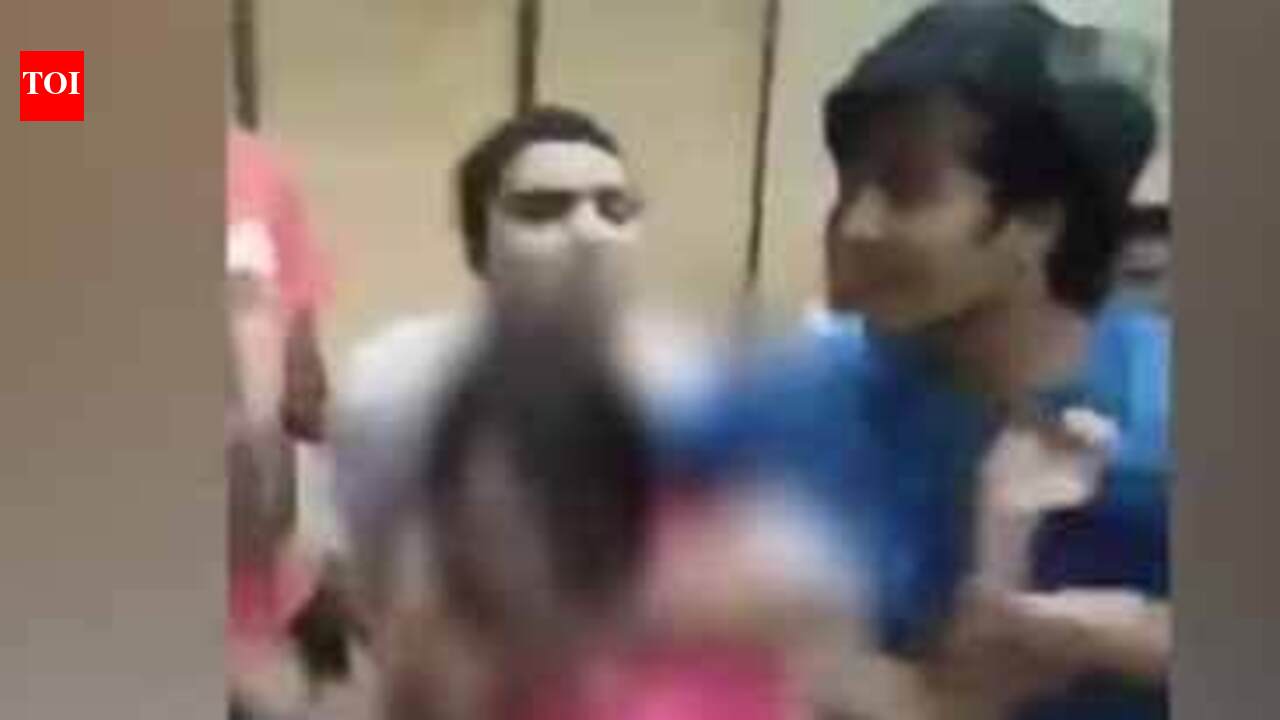 Caught on camera: 'Drunk' woman creates ruckus inside police station