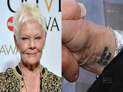 Judi Dench gets 'carpe diem' tattoo for her 81st birthday