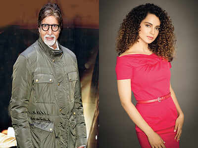 Amitabh Bachchan and Kangana Ranaut are No. 1 on Times Celebex