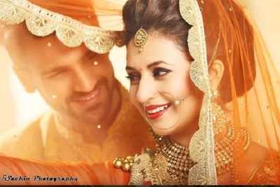 Divyanka tripathi shop bridal look