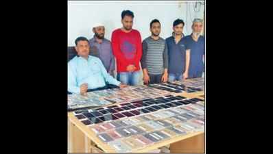 5 held with 237 iPhones worth 50L