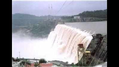 Two dams overflow, 12 check dams submerged