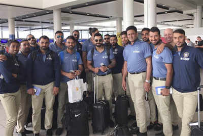 Team India reaches West Indies to play four-Test series