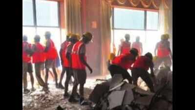 False ceiling collapses in posh city hotel, 3 killed