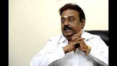 Vijayakant sacks two seniors from party posts expelling them from primary membership