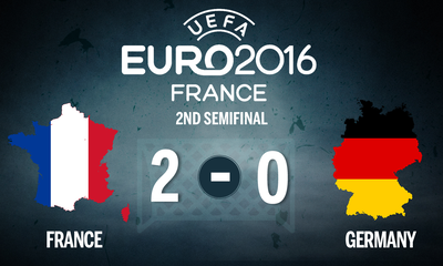 Infographic: France sink Germany to secure Euro final berth