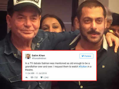 Salim Khan lashes out at haters calling Salman Khan a 'grandfather'