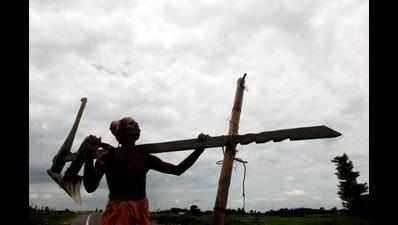 Farmers protest release of Cauvery water to TN