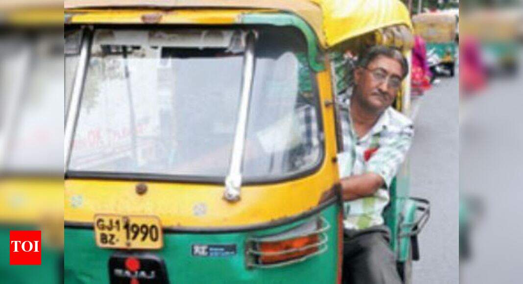 A postgraduate man travels in auto-rickshaw; he is the driver ...