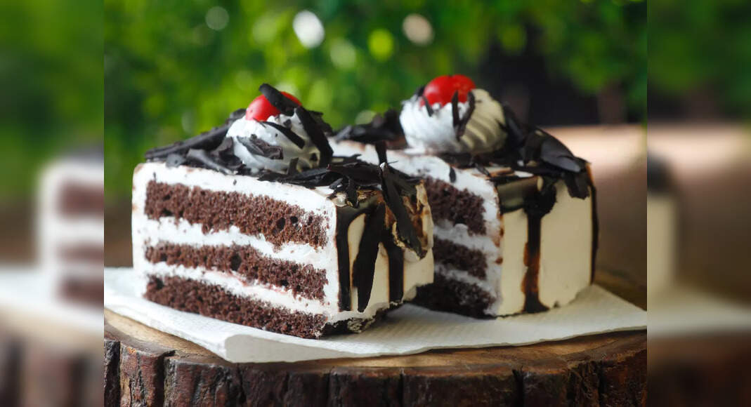Eggless Black Forest Cake Recipe: How to Make Eggless Black Forest Cake Recipe | Homemade Eggless Bl