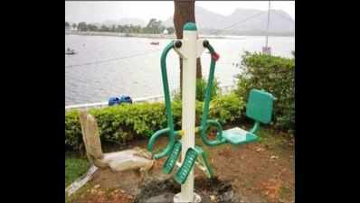 For fitness freaks, Udaipur open gyms a hit