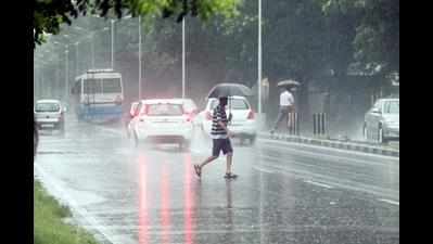 Heavy showers bring temperature down
