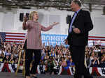 Hillary Clinton campaigns with Tim Kaine