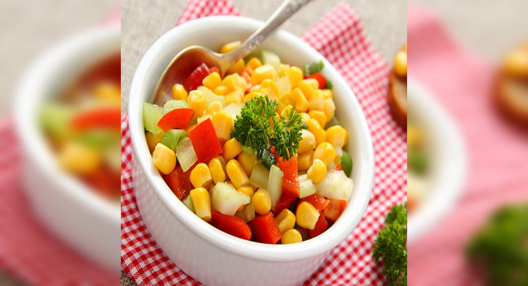 Corn Salad Recipe: How to Make Corn Salad Recipe | Homemade Corn Salad Recipe