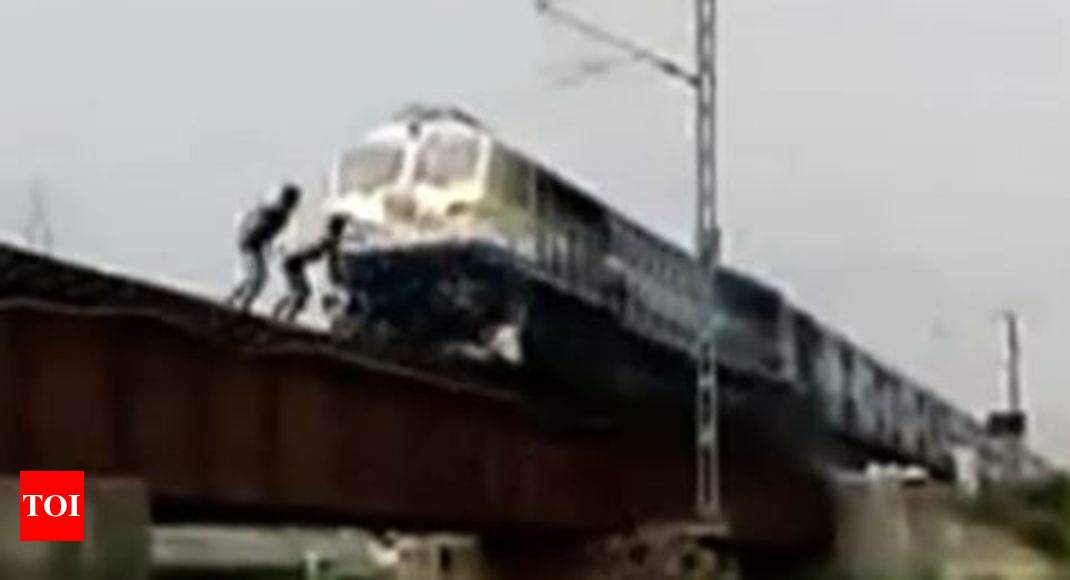 Boys Train Stunt Video Goes Viral Probe Ordered Ghaziabad News Times Of India 0043