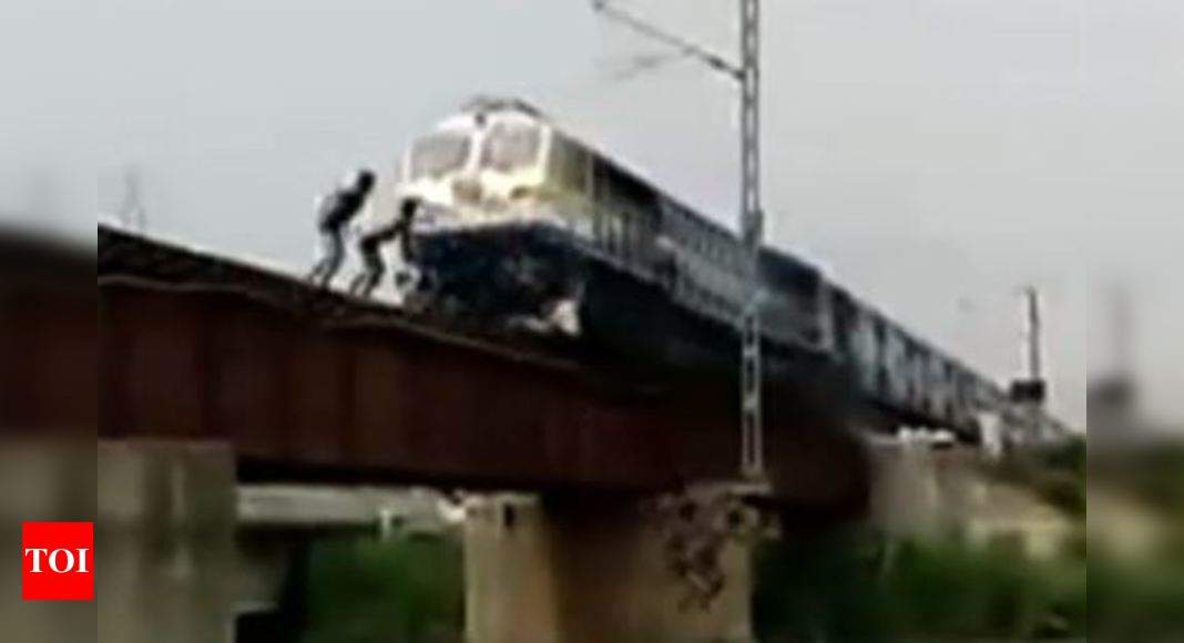 Boys Train Stunt Video Goes Viral Probe Ordered Ghaziabad News Times Of India 0463