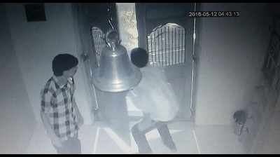 Temple Thieves caught on CCTV camera