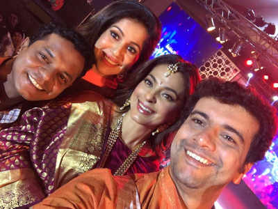 Ramesh Pisharody's selfie moment with Juhi Chawla