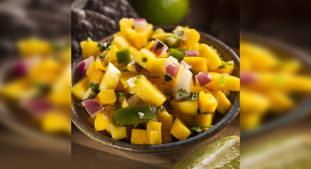 Mango Onion Salad Recipe: How to Make Mango Onion Salad Recipe | Homemade Mango Onion Salad Recipe