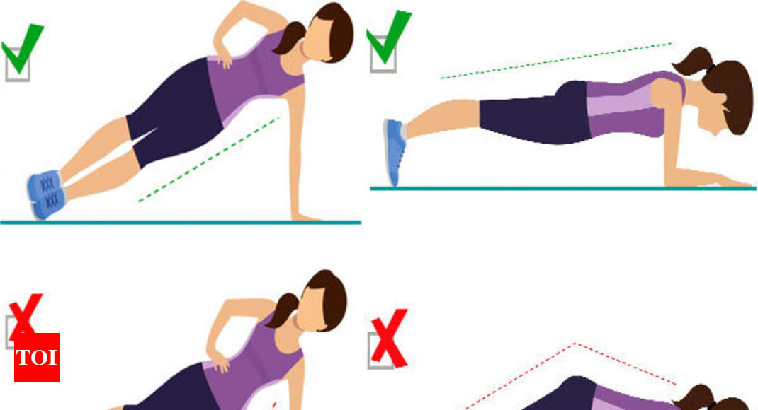 Defilé Snazzy Ik heb een contract gemaakt The right way to do planks - Times of India