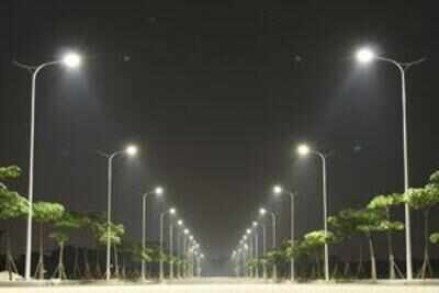 Andhra is ahead in replaccing street lights with LED lights