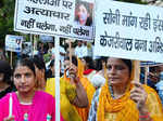 Protest against suicide of AAP activist
