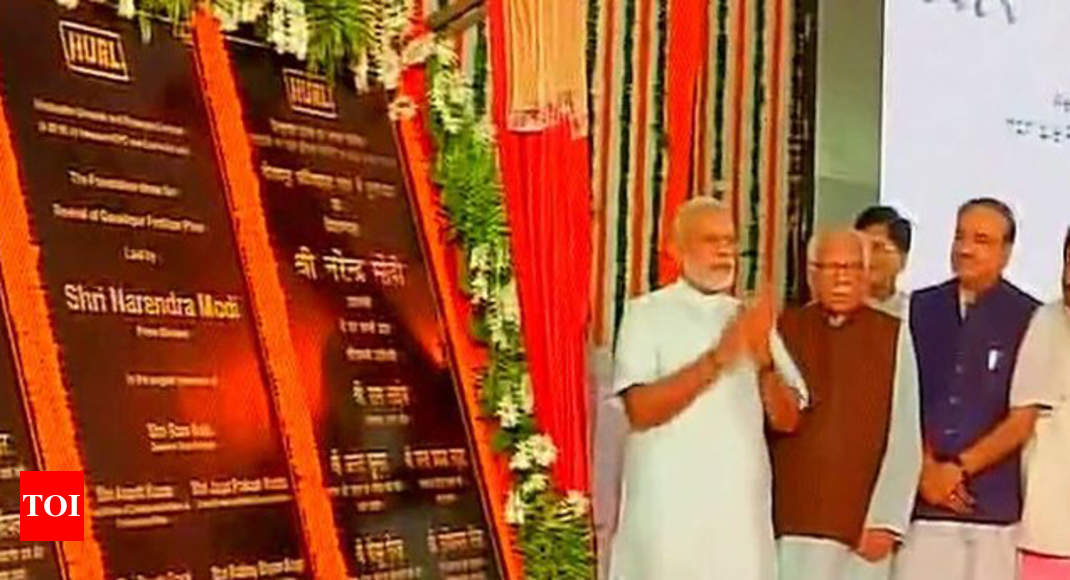 PM Modi Lays Foundation Stone Of AIIMS-Gorakhpur | India News - Times ...