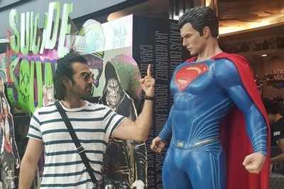 Karan V Grover challenges Superman a la Sunny Deol style