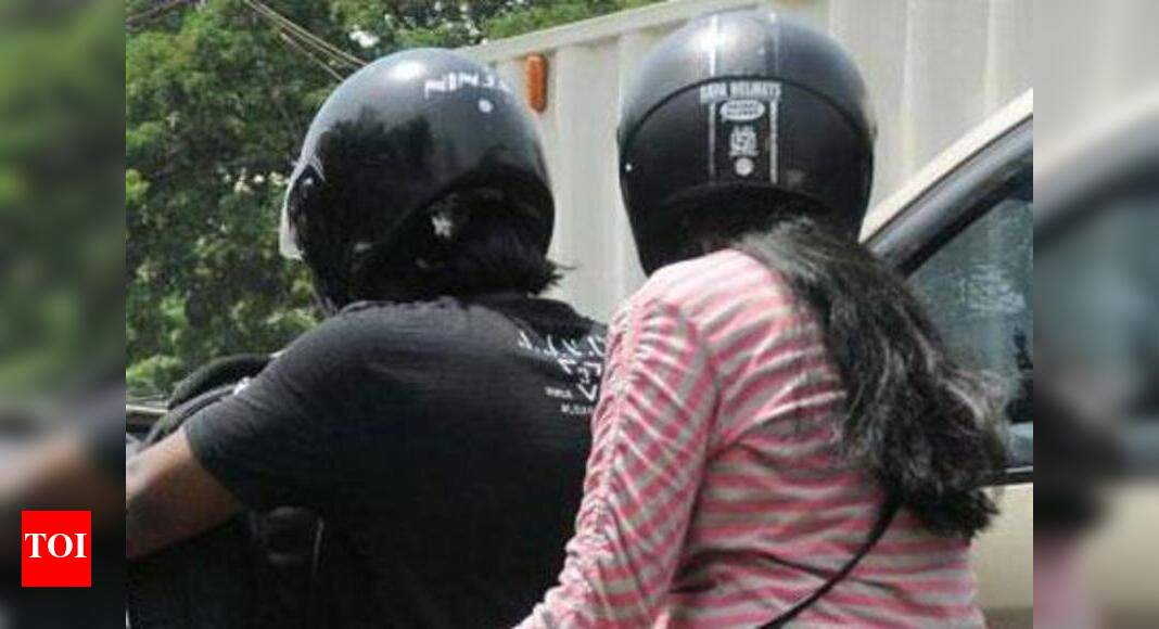 Now, helmets compulsory even for pillion riders Ahmedabad News Times of India