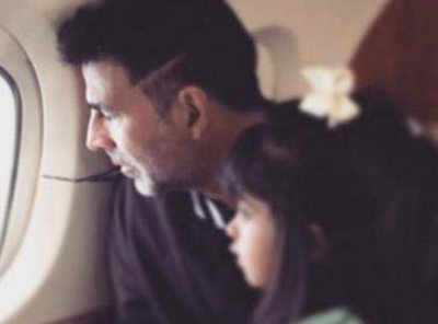 Akshay Kumar is a hands-on father in Twinkle's absence