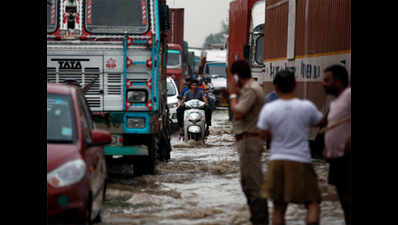 Waterlogged Gurgaon: Cops on 24x7 duties