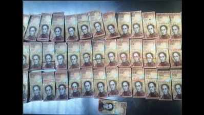 Foreign currency seized from international airport