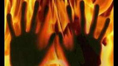 Boy set afire for trying to save mother's honour